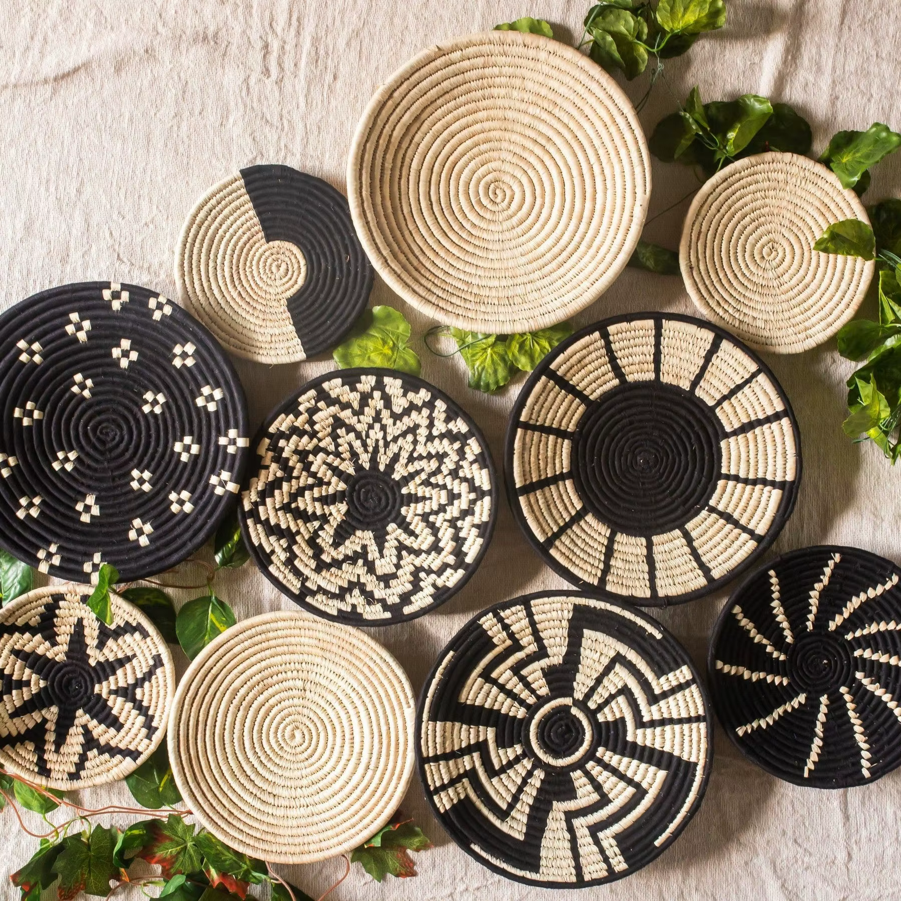 Woven Wall Plate Trio